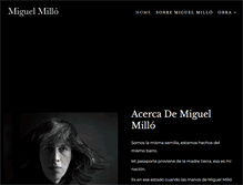 Tablet Screenshot of miguelmillo.com
